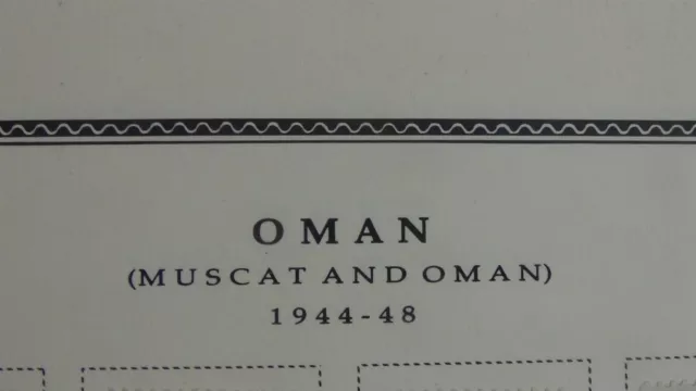 Stampsweis Oman on Scott Specialty pages est 106 stamps to 1972