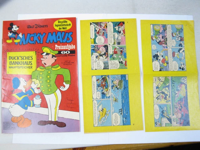 Micky Maus 1966/42 vom 15.10.66  mit BEILAGE Ehapa im Z (1-2). 128119