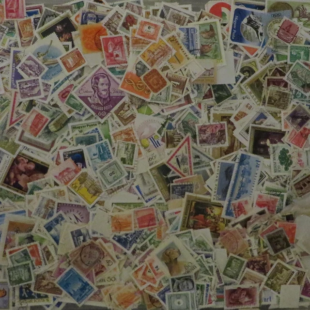 1000 Hungary Stamps Off Paper With Some Duplication Collection Lot Z-50