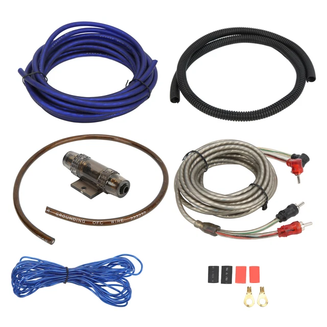 Car 8GA Power Amplifier Installation Kit Car Subwoofer Audio Wire Line Power