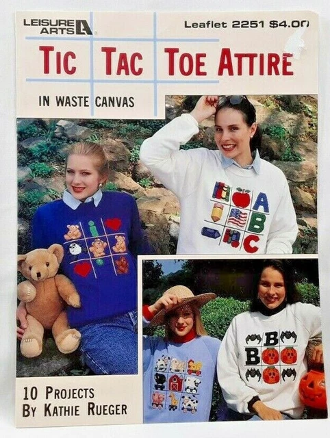 LA Tic Tac 1992 punta atuendo lienzo 2251 libro de patrones de punto de cruz 6851