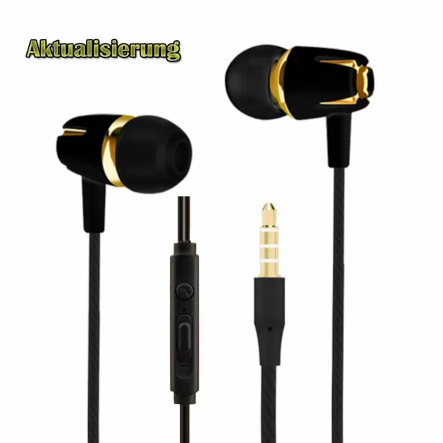 Kopfhörer In Ear Super Bass Ohrhörer Headset mit MIC Für Handy Laptop Ipod MP3