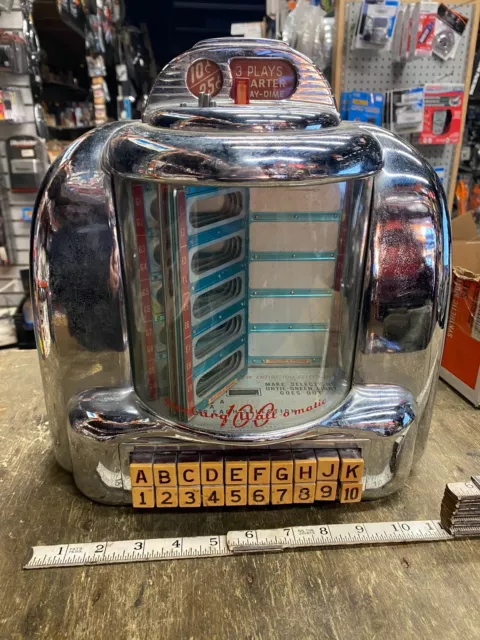 50's Vtg Seeburg 3W-1 Wall-O-Matic 100 Music Jukebox Changer Coin Operated Diner