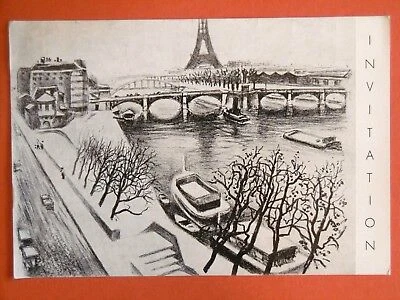 LOTIRON Robert carton HOMMAGE A LOTIRON gal Sagot-Le Garrec 1974 Paris Rueil art