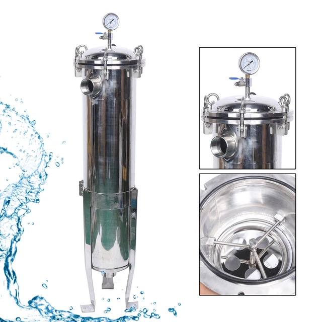 2" Npt In/Out High Pressure #2 Bag Filter Housing 304 Stainless Steel 150 Psi