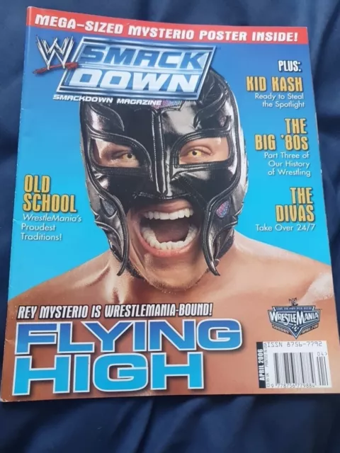 WWE Smackdown Magazine - April 2006 - Rey Mysterio Flying- Wrestling