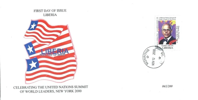 FDC-Cover Nr. 065 USA UN World Leaders postfrisch Uruguays Präsident Jorge...