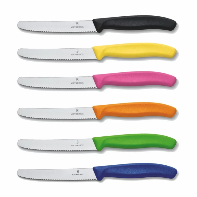 6 Stk. VICTORINOX Tafelmesser Messer Küchenmesser Gemüsemesser - bunt s