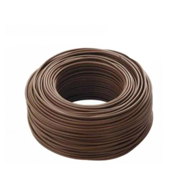 Cavo Filo Elettrico Unipolare Cordina Fs17 - 1 X 2,5 Mmq Marrone - Rotolo 100 Mt
