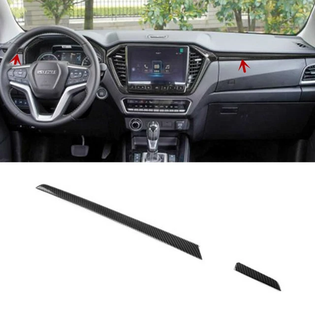 FOR ISUZU DMAX Dmax 2021 2022 Carbon Fiber Dashboard Center Console Stripe Trim EUR 30,64