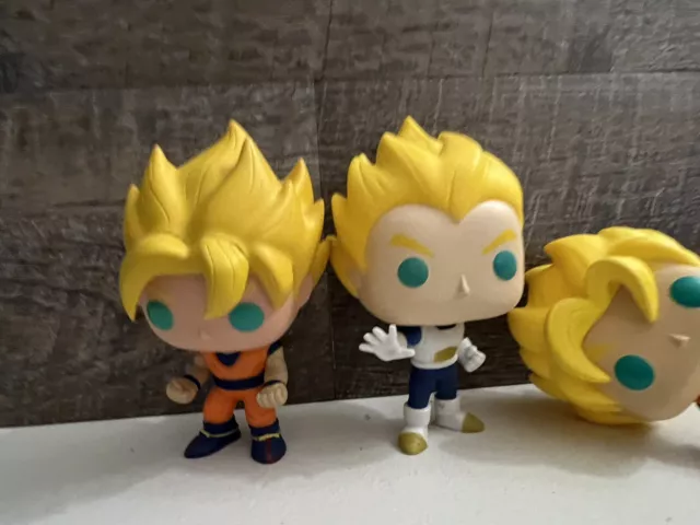 My Dragon Ball Z pop collection. (mostly OOB) 2 mint pops are SSGSS Vegeta  (Metallic) and Flocked Beerus : r/funkopop
