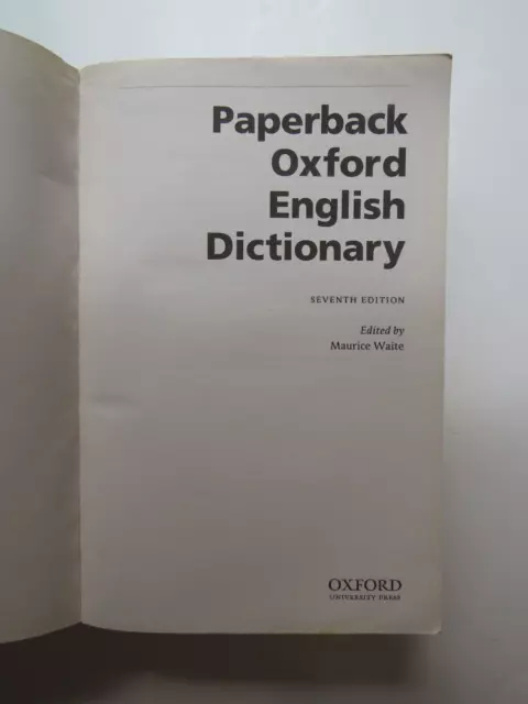 Paperback Oxford English Dictionary - Oxford University Press 2012 2