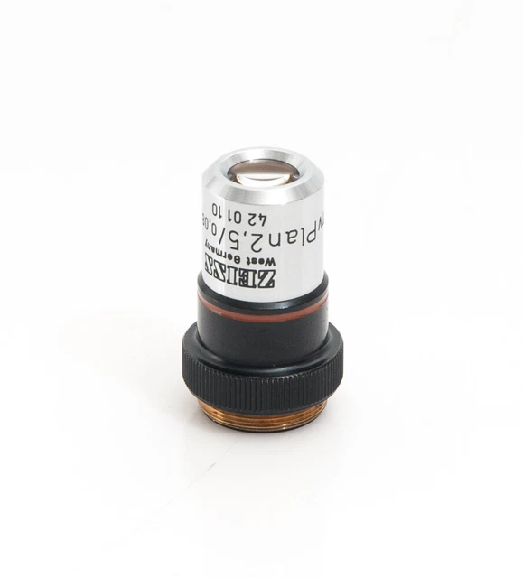 Obiettivo Acromatico Per Microscopio 100X – Lente In Ottone Cromato Ad Alta Potenza Con Apertura 1.25 – Adatto Per Olio Di Cedro – Standard RMS 20.2mm