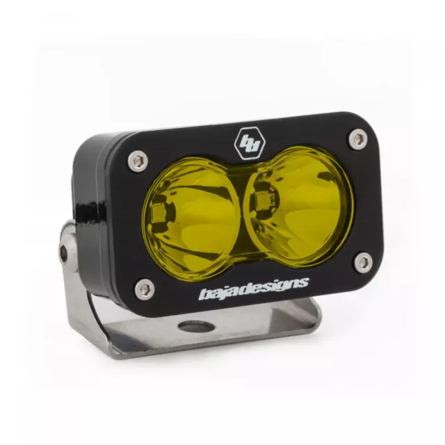 Baja Designs 480011 Universal Black S2 Pro Amber Spot Beam LED Light Pod
