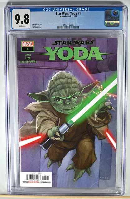 CGC 9.8 WP 2023 Star Wars Yoda #1