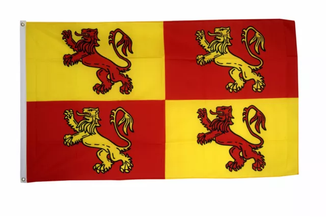 Owain Glyndwr Flag Large 5 x 3 FT - 100% Polyester - Welsh Wales Royal