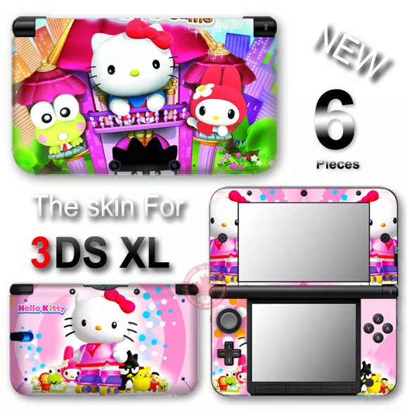 Hello Kitty Pink CUTE SKIN VINYL STICKER DECAL COVER #2 for Nintendo 3DS XL