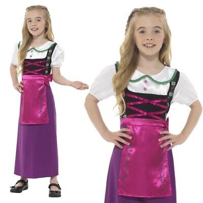 Ragazze Bavarese Principessa Costume Bambini Cameriera Vestito By Smiffys