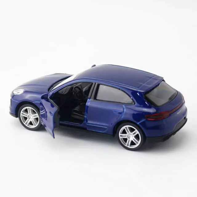 1/36 Porsche Macan S Model Car Diecast Toy Vehicle Kids Boys Gift Pull Back Blue