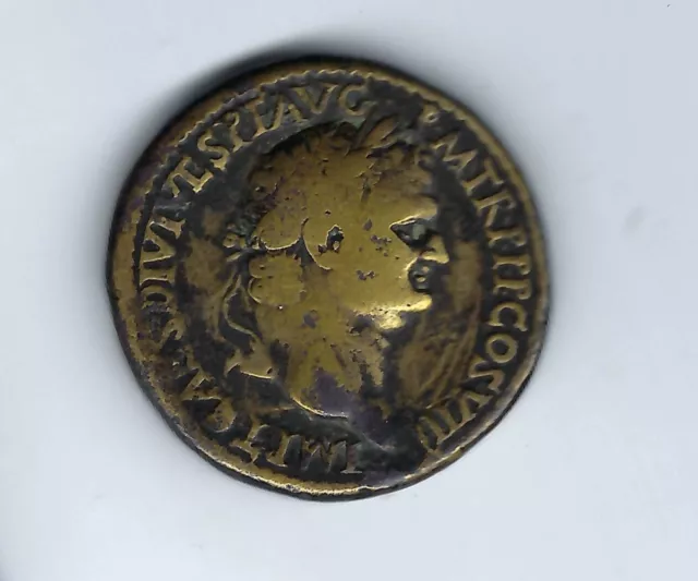 Titus As Caesar Sestertius 34mm 25g Mars Standing RIC II P1 Titus - Rare