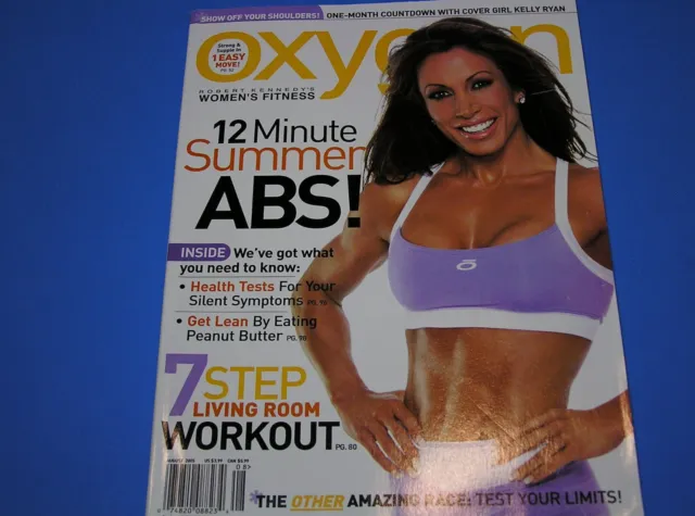Oxygen Magazine -Kelly Ryan cover - August  2005 - no label