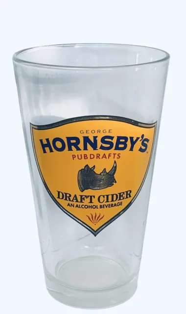 Hornsby's Pubdrafts -Draft Pint Cider/Beer Glass