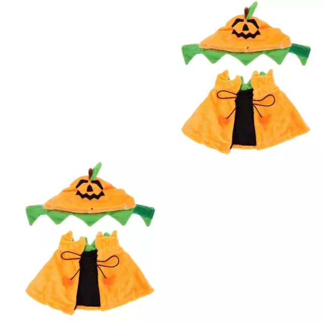 2 set oggetti di scena di Halloween costume da strega da donna mantello per animali domestici abbigliamento