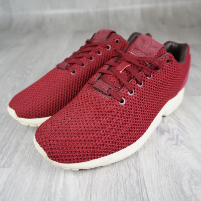 MEN S ADIDAS TORSION ZX Flux Burgundy Red Running Trainers Sneakers Fitness UK 9 27.95 PicClick UK