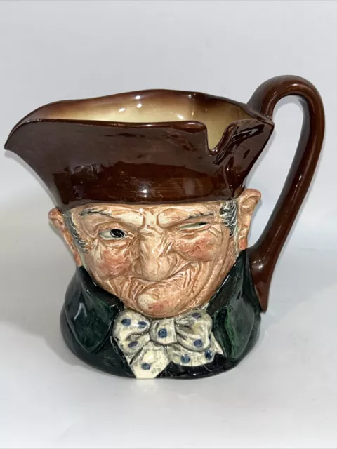 Royal Doulton Character Jug / Old Charley, Vintage, 16cm Tall, 19cm Wide