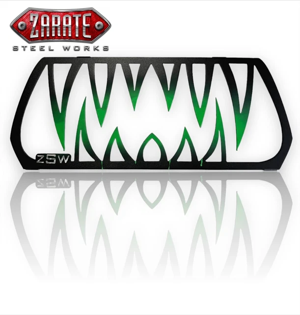 Front Grille Teeth Insert Aluminum Powder Coated Rustproof For