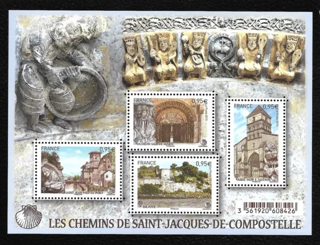 Bloc Feuillet 2015 N°F4949 Timbres - Les Chemins de Saint-Jacques-de-Compostelle