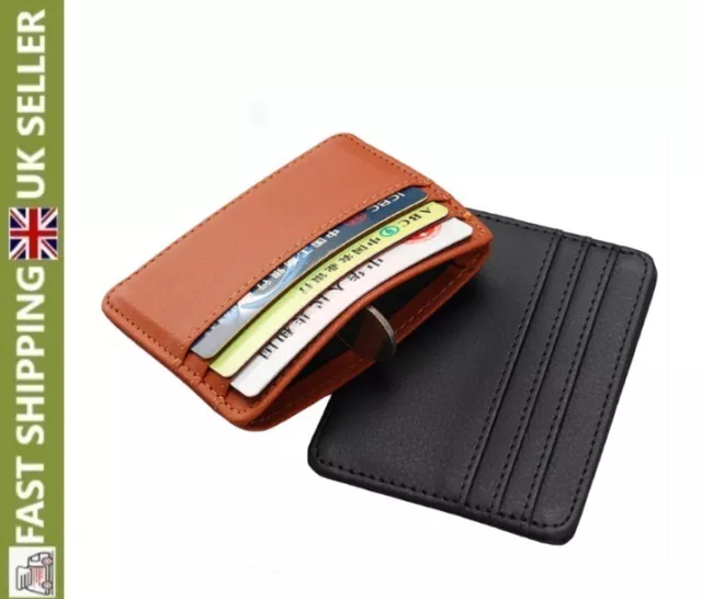 Wallet Card Holder Mens Leather Slim Men Credit Debit Card Money Pouch 2