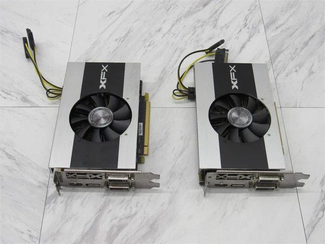2 LOT XFX Ghost R Series AMD Radeon R7 250X 1GB Graphics Card R7