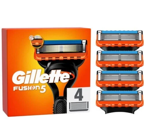 4 PIEZAS Recarga de Hojas de Afeitar Compatibles con Gilette Fusion 5 Proglide UK