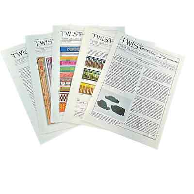 Lote de 5 boletines Twist Zines Tablet Weaver International Techniques Arte Textil