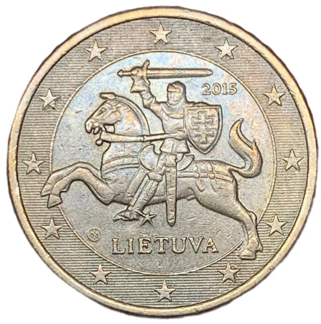 50 CENTESIMI DI Euro Lituania 2015 - Cavaliere Vytis - Unificato