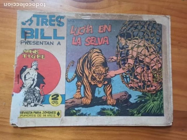 Los Tres Bill Presentan A Sahib Tigre - Nº 6 - Editorial Maga (Bj)