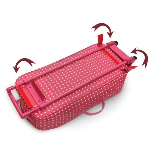 Trolley Doll Carrier with Rocking Bed - Stars 3