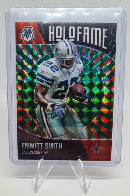 2021 Panini Mosaic Holofame Green Emmitt Smith Dallas Cowboys #7 Trading Card