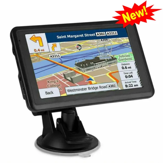 5" Inch Car Truck Sat Nav GPS Navigation Free Lifetime UK&EU Maps Touch Screen