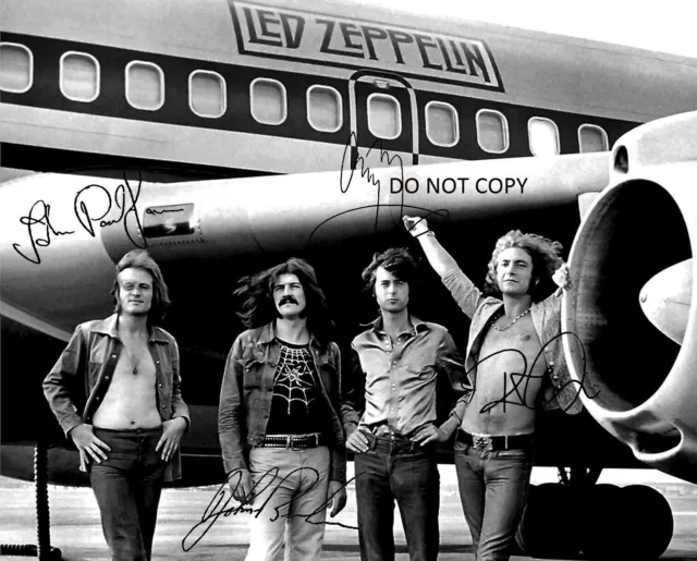 LED ZEPPELIN Autographed Signed 8x10 Reprint Photo Robert Plant Jimmy Page #6 !!