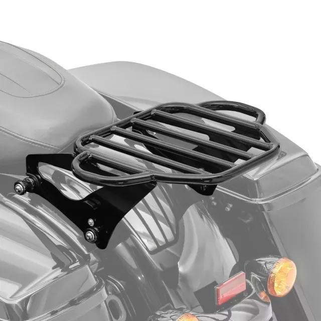 Gepäckträger KI Abnehmbar für Harley Davidson Touring Modelle 09-23 schwarz