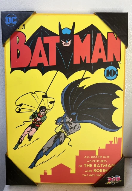 DC-Batman and Robin-Pop Creations Marvel Wall Hanging 10” NIP