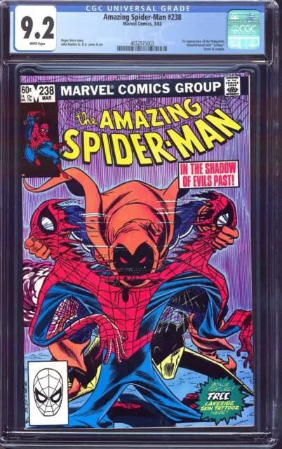 Amazing Spider-Man #238 Cgc 9.2 Nm- White Pages Key 1St Appearance Hobgoblin🔑