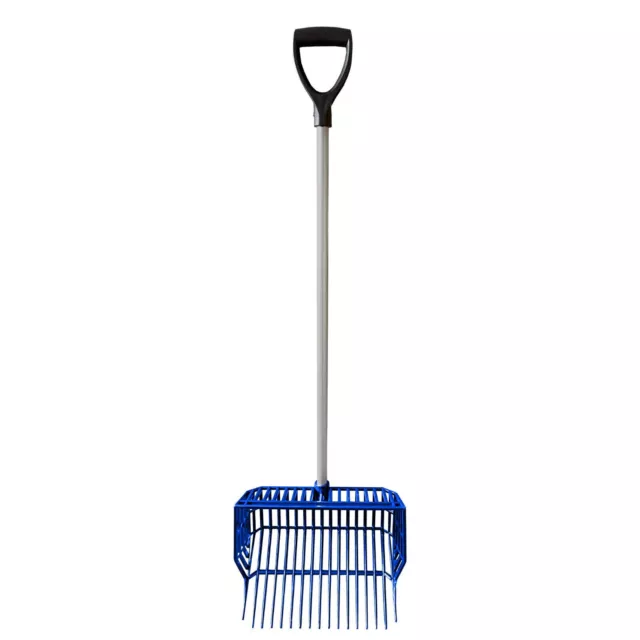 Horse Stable Fork Rake Basket Equestrian Hay Bedding Muck Out Shavings Pitchfork