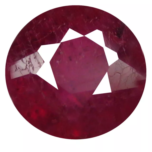 0.63CT Incomparable Forma Ovalada (5 X 5 MM) Rojo Zafiro Gema Natural