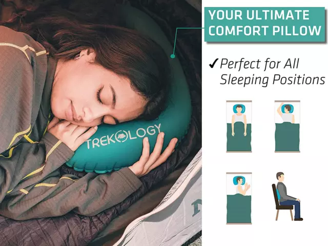 2.0 Aluft Ultralight Inflatable Travel Pillow Inflatable Pillow, Camping Pillow, 2