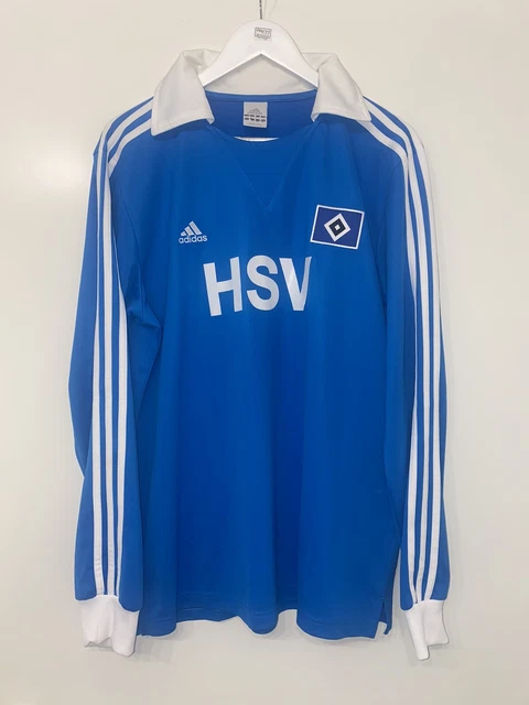 Hamburg HSV Hamburger SV Adidas Retro Pokal Trikot 70er Jahre- Gr: L