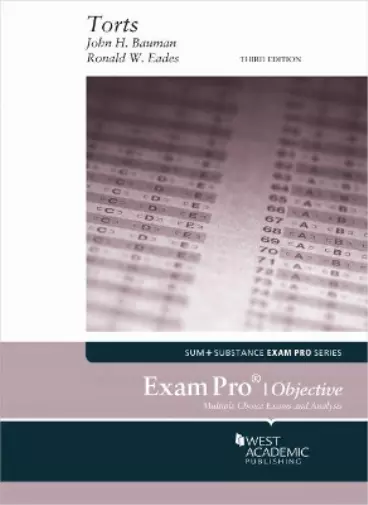 Exam Pro On Torts (Objective) Book NEUF