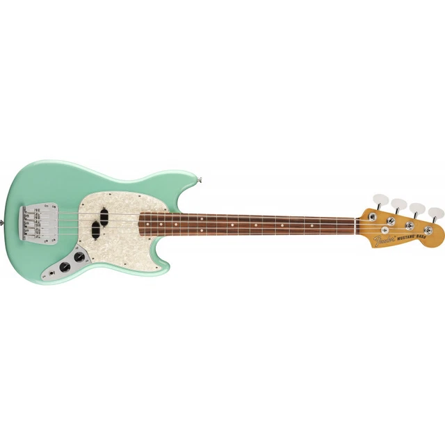 Fender Vintera '60s Mustang Bass - touche Pau Ferro - Seafoam Green (+ housse)